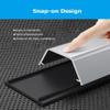 100 CM Aluminum Metal Surface Cable Raceway/Concealer, Self-Adhesive Floor Cable Covers Cords/Wire Management Kit for Home Office(Gray,W 15mm) view 4