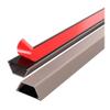 100 CM Aluminum Metal Surface Cable Raceway/Concealer, Self-Adhesive Floor Cable Covers Cords/Wire Management Kit for Home Office(Brown,W 30mm) view 1