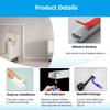 5 Pcs Raceway Cable Management, 1 M Long Waterproof Cord Covers for Wires On Wall/Floor, PVC Wire Hider for Extension Cord, No Drill(Brown,W 39mm Hold 14 Cables) view 3