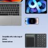 Focket 23 Keys Numeric Keypad, Wireless Number Pad with Touchpad Calculator 3 in 1 Foldable Ultra Thin Design PU Leather Case for Laptop Tablet PC OS X view 3