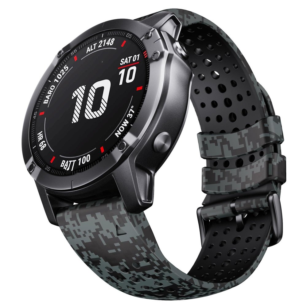 22mm Silicone Watch Band for Garmin Fenix 6, 7, 8 Sapphire, 6 Solar, 5 Plus, 4, Forerunner 935, 945, 955, 965 Watch Band