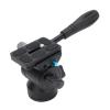 Aramox Panoramic Tripod Head, Video Fluid Head with Steel Handle, 360 Degree Rotation, 5KG Load Cap, for DSLR Camera with 45mm Diameter Base Thread Hole, 3/8 Screw Hole view 1