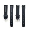 20mm 21mm 22mm Curved End Rubber Silicone Watchband For Rolex Submariner Daytona Waterproof Watch Strap view 3