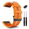 26mm for Fenix 7X Pro Band GARMIN Epix Pro 51mm Fenix 6X Watch Strap Fenix 5X Plus Silicone Wristband Fenix 6X Pro Descent Mk2i MK3i 51mm Smartwatch WristBandBlue view 1