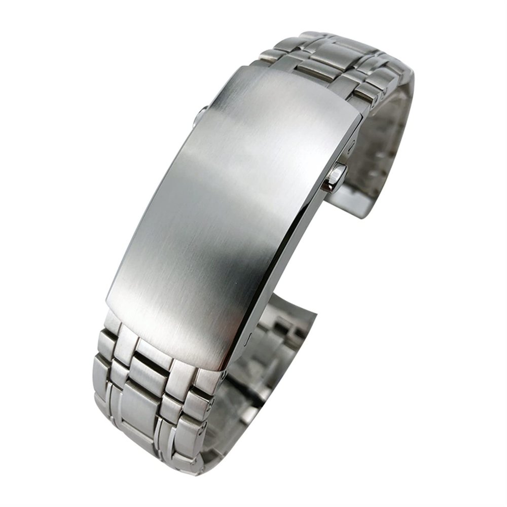 20mm 316L Stainless Steel Watch Band for Omega Seamaster Diver 300M Silver Strap Calibre 8800 Movement (Color : Silver, Size : 20mm)