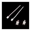 CTGFBUW 10Pcs JST XH 2.54mm Pitch 2 Pin Single/Double-end Plugs Connector XH2.54 Terminal with Red White Cable 10/20/30CM(Double-end,10CM) view 4