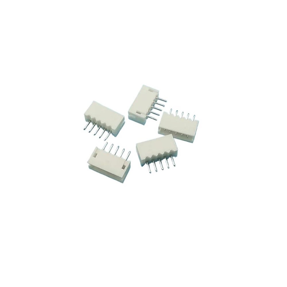CTGFBUW 50Pcs JST ZH 1.5mm Pitch Female Socket Housing Shell Male Plug Terminal Connector 2P/3/4/5/6/7/8/9/10 Pins(Straight 5Pin)