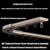 Ceiling Mount Curtain Track with Soundproof Strips Hooks Silent Rollers Curtain Rail Sliding Curtain Rod for Living Room Bedroom Office Window Flexible Easy to Install Aluminum(White,4.59 ft) view 4
