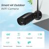 LNBBEQ 5MP HD Outdoor IP Camera 4MP 1080P WiFi Home Security Surveillance Waterproof Wi-Fi Bullet IP Video Camara(UK Plug,5MP Add 32GB Card) view 2