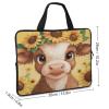 13 Inch Computer Bag Compatible with Lenovo, Hp, Dell, Asus Notebook, Lightweight Sunflower Cute Highland Cow Laptop Case for Men Women view 3