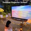 200inch Large Projector Screen, 16:9 HD Portable Foldable Washable Projection Screen with Hooks and Lanyards for Outdoor Movie Nights, Parties view 2