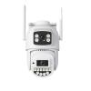 LNBBEQ 10MP 2.4G+5G WiFi Camera Dual Lens Dual Screen Human Detect Auto Trackt 5K 8MP Outdoor Security Protection(UK Plug,8MP Add 64G Card) view 1