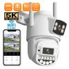 LNBBEQ 10MP 2.4G+5G WiFi Camera Dual Lens Dual Screen Human Detect Auto Trackt 5K 8MP Outdoor Security Protection(UK Plug,8MP Add 64G Card) view 2