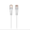 Ubiquity UACC-Cable-Patch-EL-0.15M-W Nano-Thin Cat6A Ethernet Patch Cable with Translucent Booted RJ45 Connectors, 0.15 Meter, White view 1