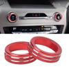 Aluminum Alloy Volume Knob Covers Switch Trim for Ford For Explorer Model Years 2020 to 2025 Protects Original Control Knobs (Red) view 3