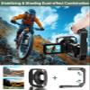 4K Video Camera Camcorder 64MP Vlogging Camera for YouTube 3.0" Touch Screen 18X Digital Zoom IR Night Vision with External Stereo Microphone,Remote,Lens Hood,Handheld Stabilizer,32G Card &2 Batteries view 4