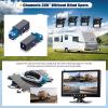 1080P Wireless RV Backup Camera System,9 Inch Reverse Camera Monitor for 4 Channels with IP69 Waterproof Night Vision Backup Camera Front Rear View Camera for Truck/RV/Van/SUV/Pickup view 3