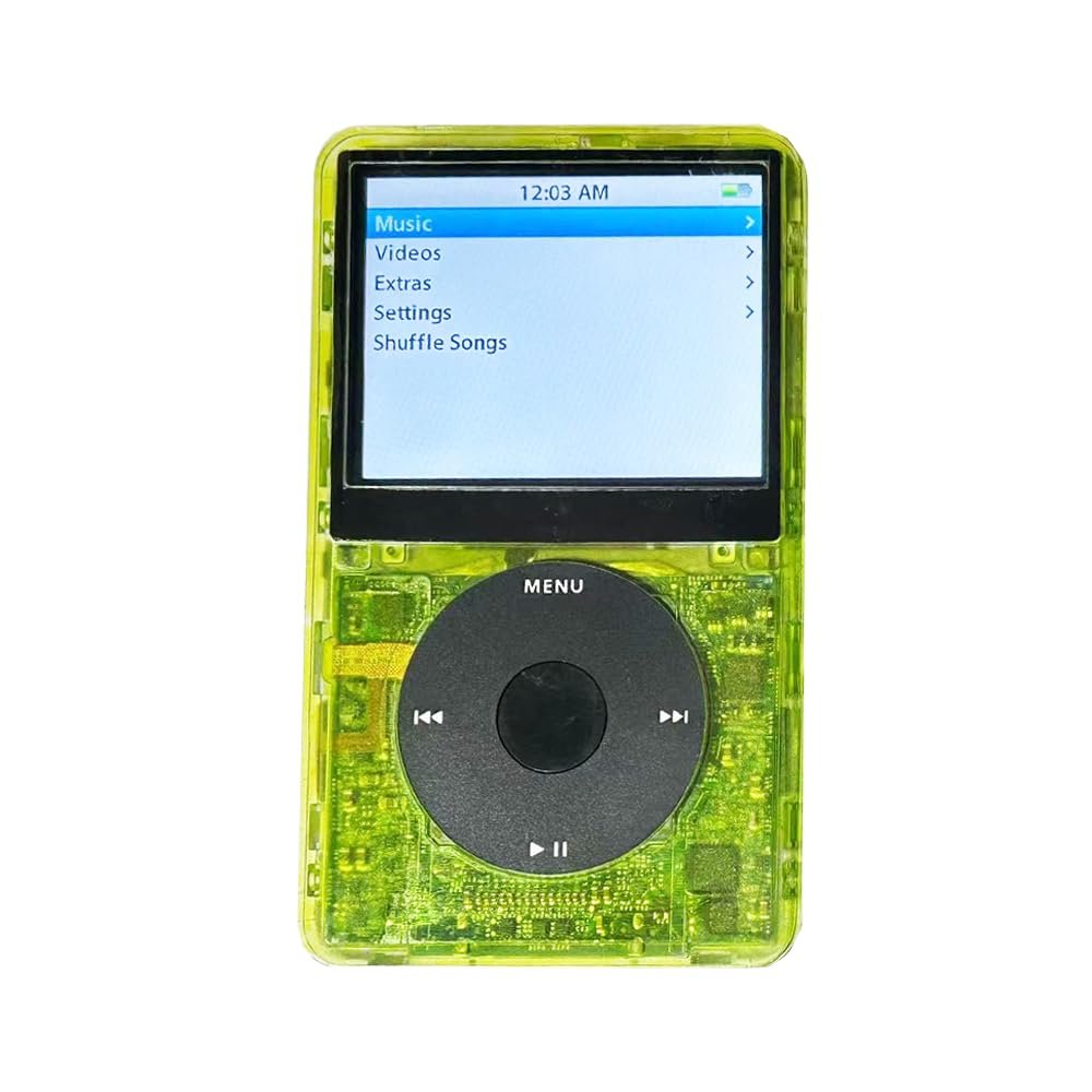 Clear Green Video Front Housing Case Cover for iPod Video 5th/5.5th 30GB 60GB 80GB Gen No Clickwheel and Button