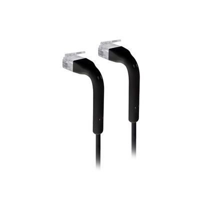 Ubiquity U-Cable-Patch-2M-RJ45-BK Ultra-Thin Cat6 Ethernet Patch Cable with Flexible Booted RJ45 Connectors, Black, 2 Meter Length, 3 mm Diameter, PoE+++ Support, TIA-568-B.2 Compliant