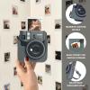 CAIYOULE Accessories Kit for Fujifilm Instax Mini 41 Instant Camera, Mini 41 PU Camera Case with 5 Magnetic Frames, 64 Photo Album, 4 Photo Frames, 10 DIY Stickers and Selfie Mirror, No Camera, Grey view 2