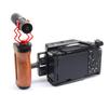 Adjustable Left/Right Camera Cage Handle, Wooden Side Handle Handgrip for EOS RP/A7ii/A7iii/EOS R50/EOS R100/A6700/Z6 ii/Z6 iii/Z7 ii /A7M4/ZV-E10/ZV-E10 ii Cam Cage view 2