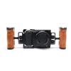 Adjustable Left/Right Camera Cage Handle, Wooden Side Handle Handgrip for EOS RP/A7ii/A7iii/EOS R50/EOS R100/A6700/Z6 ii/Z6 iii/Z7 ii /A7M4/ZV-E10/ZV-E10 ii Cam Cage view 3
