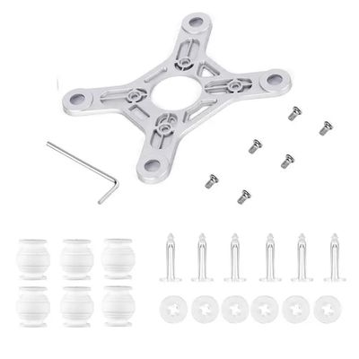 Anti-Vibration Rubber Damping Ball Mounting Plate Compatible With Phantom 3 Standard 3s SE Drone Accessory And Anti-Drop Pin Locker(For 3A 3P)