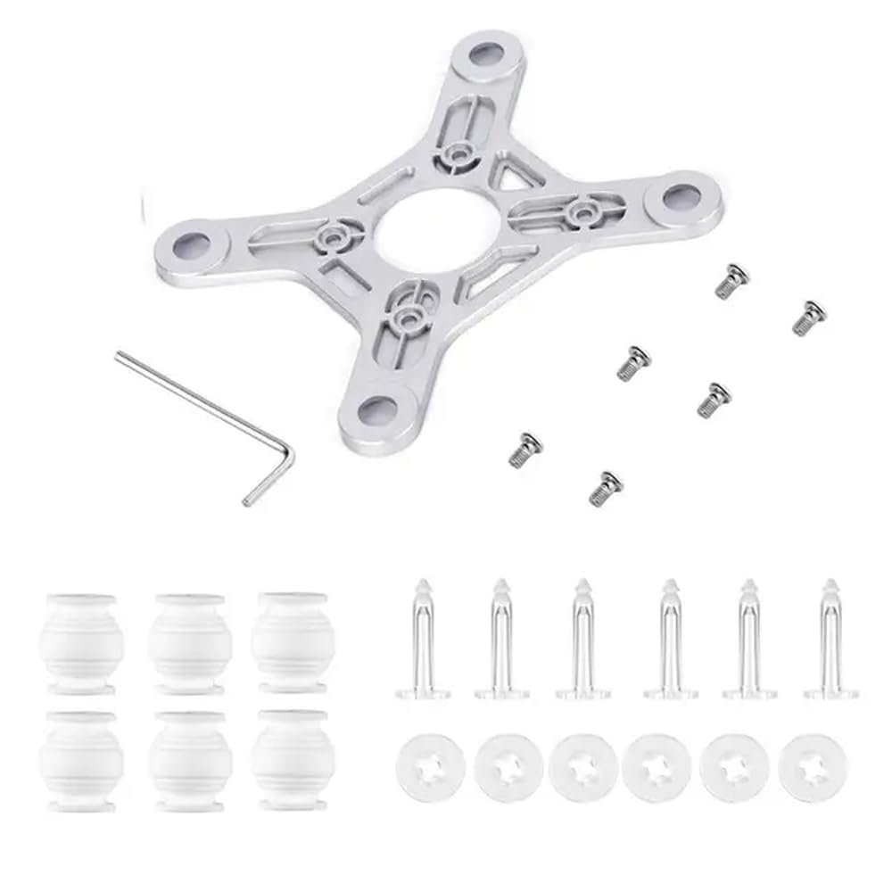 Anti-Vibration Rubber Damping Ball Mounting Plate Compatible With Phantom 3 Standard 3s SE Drone Accessory And Anti-Drop Pin Locker(For 3A 3P)