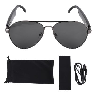 ASHATA AI Smart Translation Glasses with, Audio Smart Glasses, Polarized Sunglasses Blue Light Filtering Lenses, Real Time Translation for Exercise