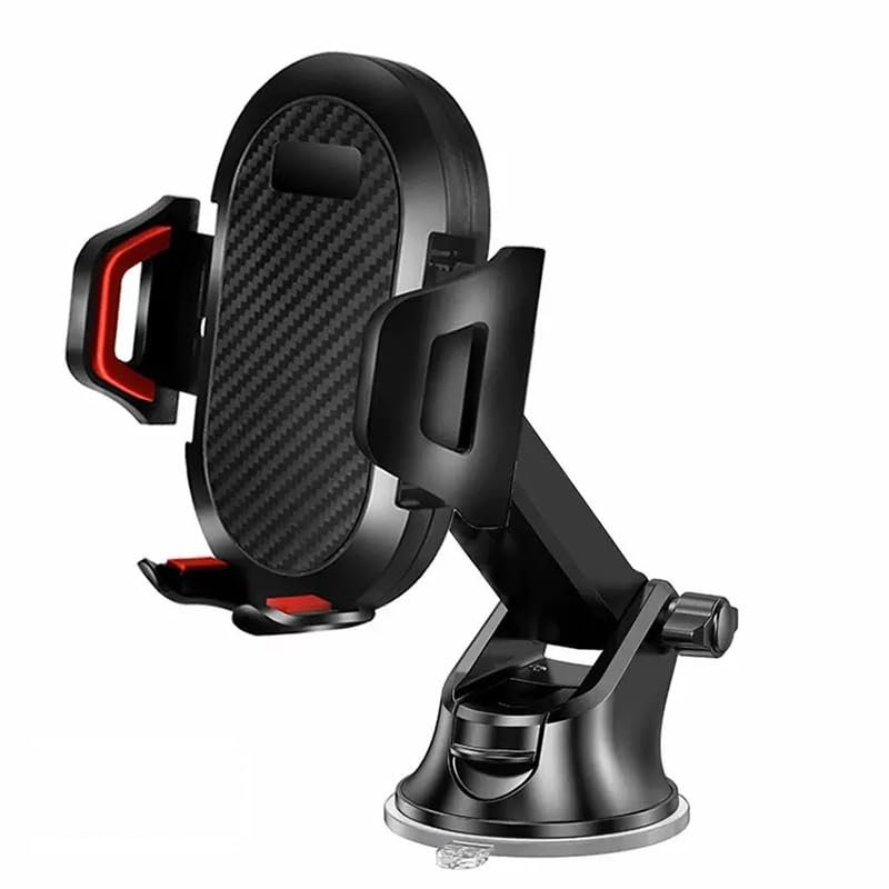 Tcairzl Car Phone Mount Holder for Hyundai Veloster N 2019-2024,Dashboard Windshield Phone Holder Strongest Suction Cup 360 Adjustable Hands Free Anti-Drop Cell Phone Holder,Black red