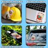 Just Waiting for Halloween Skeleton October Artist Decal Sticker for Car Body, Phones, Laptop, Windows, Water Bottles, Tumbler, Mug, Helmets view 3