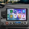 4+64G Double Din Car Stereo for Honda Civic 2006-2011 with Wireless CarPlay and Android Auto, 10 Inch IPS Touchscreen Android 14 Car Radio Support Bluetooth WiFi GPS SWC FM RDS view 1