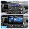 4+64G Double Din Car Stereo for Honda Civic 2006-2011 with Wireless CarPlay and Android Auto, 10 Inch IPS Touchscreen Android 14 Car Radio Support Bluetooth WiFi GPS SWC FM RDS view 2