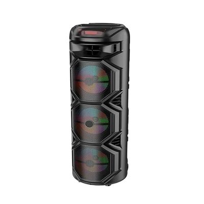 12-inch 3000w Peak Power Trolley Bluetooth Speaker with Colorful Lighting for Parties red