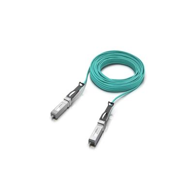 Ubiquity 25G Long-Range Direct Attach Cable UACC-AOC-SFP28-20M  20 Meter SFP28 to SFP28 Active Optical Cable (AOC), 25/10/1 Gbps High-Speed Data Transmission, PVC Jacket, Aqua, 850 nm Wavelength