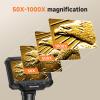Aikokkl 4.3" Coin Microscope 1000X for Error Coins, Digital LCD Magnifier with Anti-Glare Side Lights, 1080P USB PC View (Win/Mac), Rechargeable Scope for Numismatic Grading & Mint Marks view 2