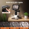 Aikokkl 4.3" Coin Microscope 1000X for Error Coins, Digital LCD Magnifier with Anti-Glare Side Lights, 1080P USB PC View (Win/Mac), Rechargeable Scope for Numismatic Grading & Mint Marks view 4