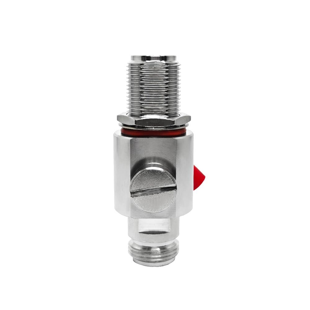 JBDZ 0-6Ghz N Female to N Female Bulkhead 90V Surge Arrester Protector (6G Lightning Arrester Female to Female)