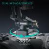 Tilta Extended Pro Monitor Mount (NATO) | Adjustable Dual Swivel Arm with 1/4"-20 Threads | Compatible with SmallHD & Standard Monitors | Quick Tension Lock | Durable Solution for Camera Rigs  Black view 3