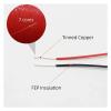 Communication Equipment 10/100M UL10064 FEP Wire 40/36/34/32/30/28/26AWG Ultra Fine Micro Litz Wires Solder High Conductivity Copper Cable Wire and Cable(Blue,10 Meters_30AWG) view 4