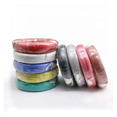Communication Equipment 2M/5M UL3239 Silicone Wire Tinned Copper 32 30 28 26 24 22 20 18 16 14 12 10 8 AWG 3KV DIY LED Electronic Cable Wire and Cable(Black,5 Meters_14AWG)