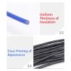 Communication Equipment 2M/5M UL3239 Silicone Wire Tinned Copper 32 30 28 26 24 22 20 18 16 14 12 10 8 AWG 3KV DIY LED Electronic Cable Wire and Cable(Black,5 Meters_14AWG) view 4
