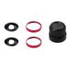 Replacement Lens Kit for Insta360 X5 - HD Optical Glass Lens with Aluminum Tool & Multi-Color Rings, Easy DIY Swap for Uninterrupted Shooting (red Ring Double Set) view 1