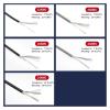 Communication Equipment 5/10M UL1533 Shielded Wire 32 30 28 26 24AWG Single Core Audio Channel Signal Cable Amplifier Electric Copper Line PVC Insulated Wire and Cable(Black,5 Meters_30AWG) view 4