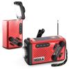 PRUNUS J-361 Emergency Weather Radio, 9250mWh Power Bank,AA Batteries/Hand Crank/Solar/USB Charging, NOAA/AM/FM, LED Flashlight,SOS Alarm & Flashlight, 1 Pack view 1