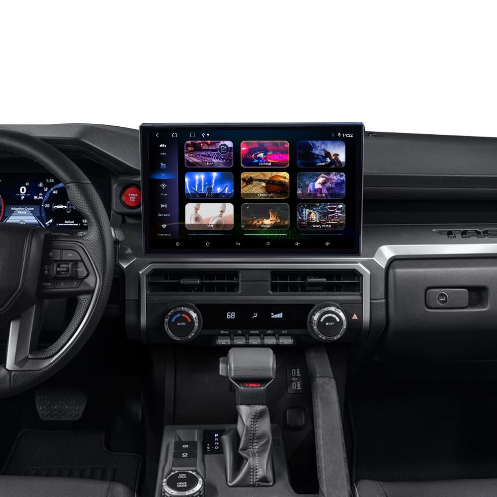 14.6 Inch Android Car Radio Upgrade for Toyota Tacoma 2024 Stereo Replacement GPS Navigation Head Unit Multimedia Player IPS Touch Screen Wireless Carplay (8-256GB)