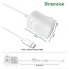 White Power Cable 5V 1.5A Adapter view 2