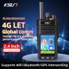 KSUN 4G Network Radio with Bluetooth WiFi Walkie Talkie Long Range 2.4-Inch Touch Screen LTE/POC Two Way Radio Push-to-Talk for Zello Android 9.0 Smart Mobile Radio, Type-C Charging, ZL65 view 2