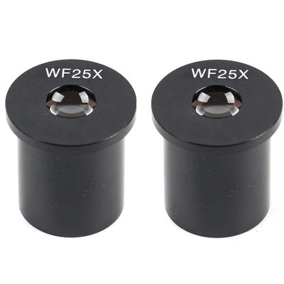 Lab Microscope Slides 2pcs/Set WF5X WF10X WF16X WF20X WF25X WF30X Biological Microscope Eyepieces Accessory 23.2mm Diameter Microscope Parts(WF25x-23.2mm 23.2mm)