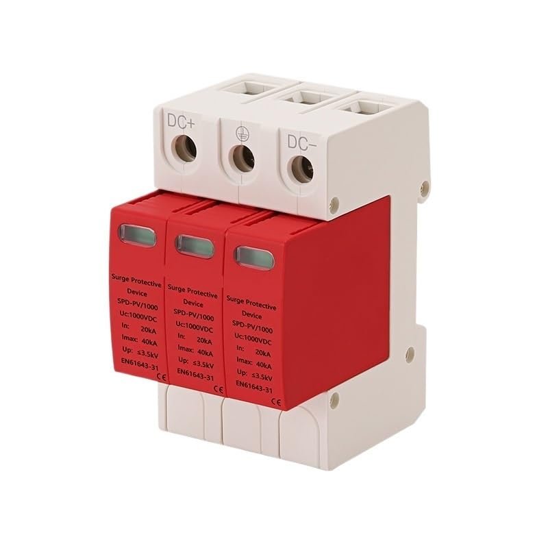ESP-04 2P Solar Photovoltaic Low Voltage Rail DC 600V 1000V 20KA~40KA Surge Protection Device Lightning Arrester SPD(3P 20-40KA 1000V)